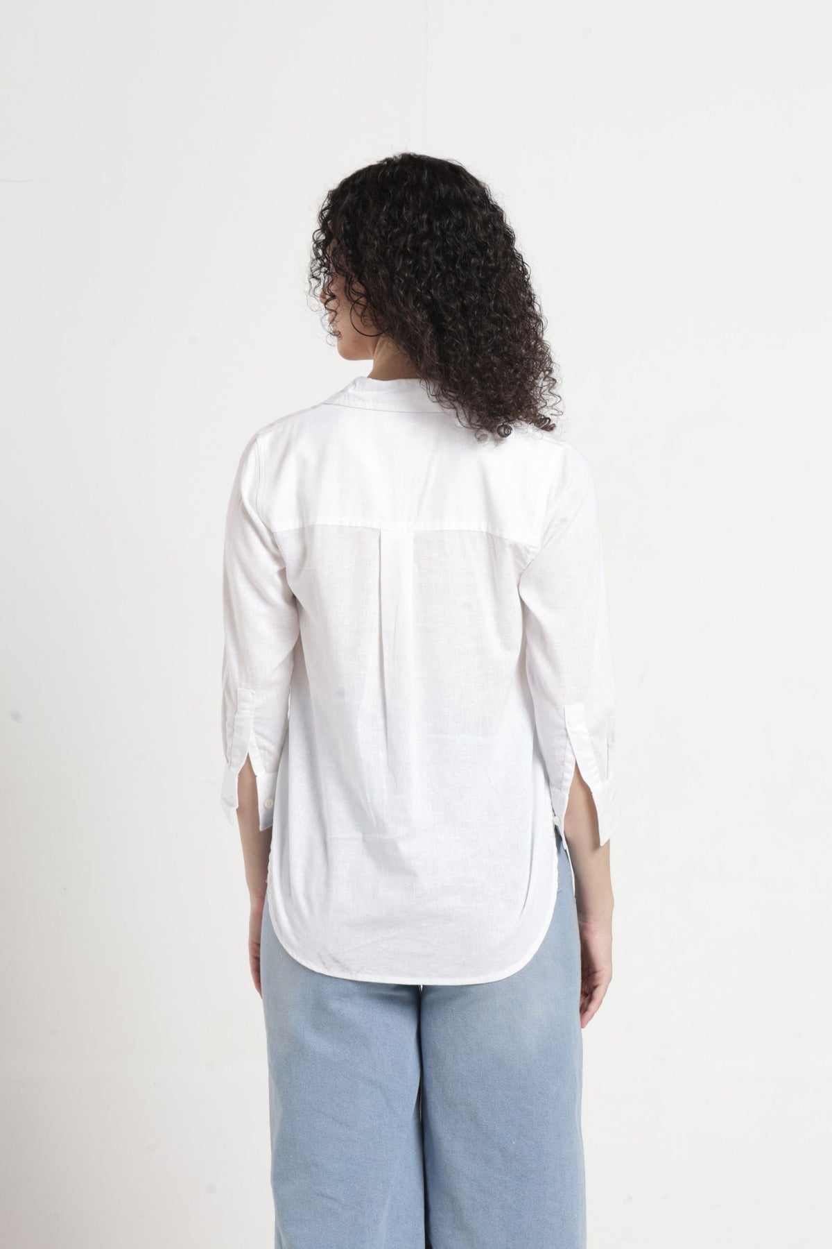 Women Solid Casual Shirt - White