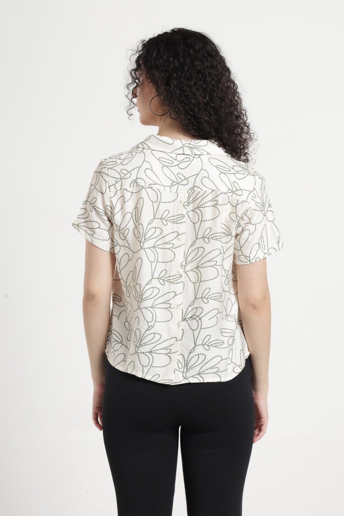 Women Casual Printed Top  - Off white