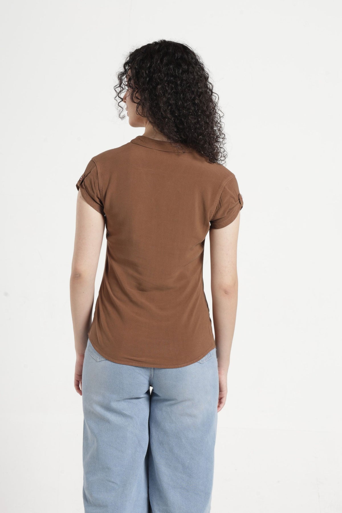 Women Solid Pintuck Indo-Western Shirt - Snuf