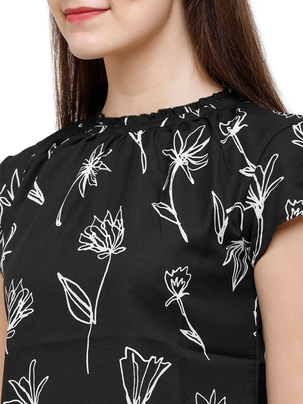 Women Western Printed Floral Top