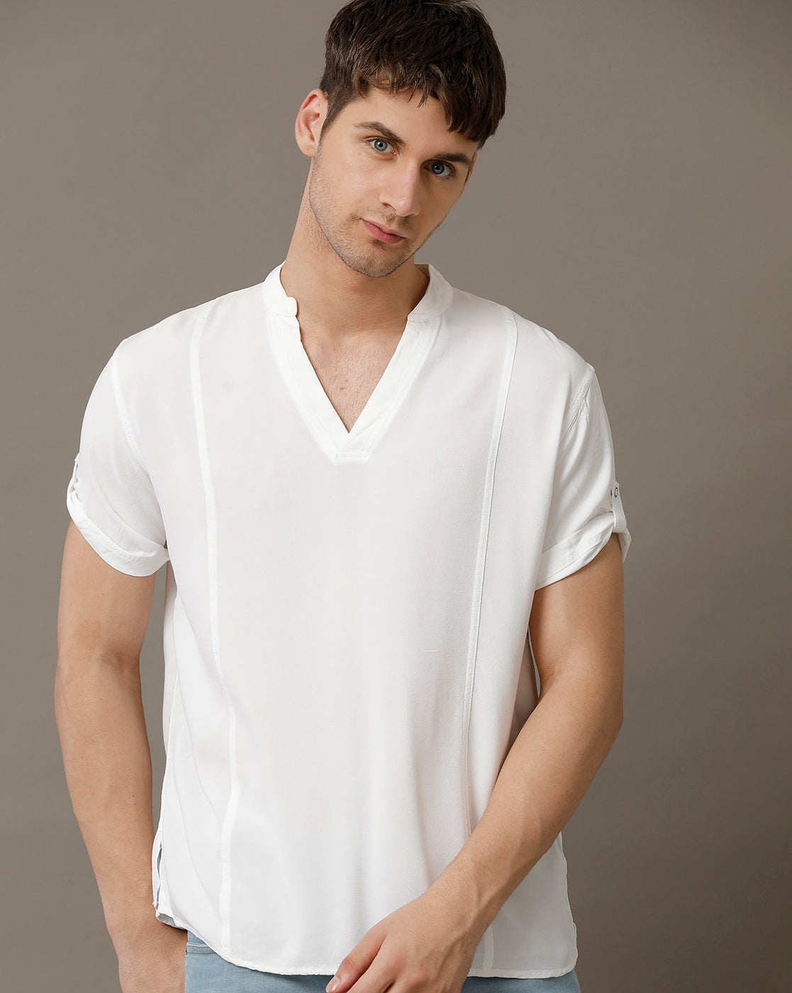 Viscose Check Black White Sleeveless Men Casual Cotton Shirt at Rs 450 in  Gurgaon