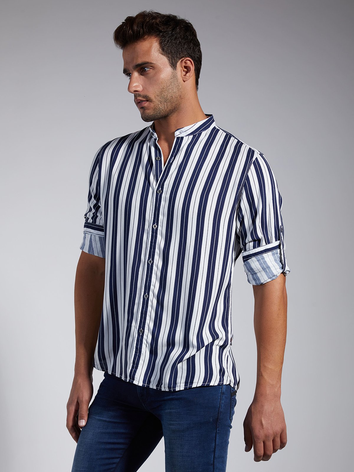 Men Stripe Shirt