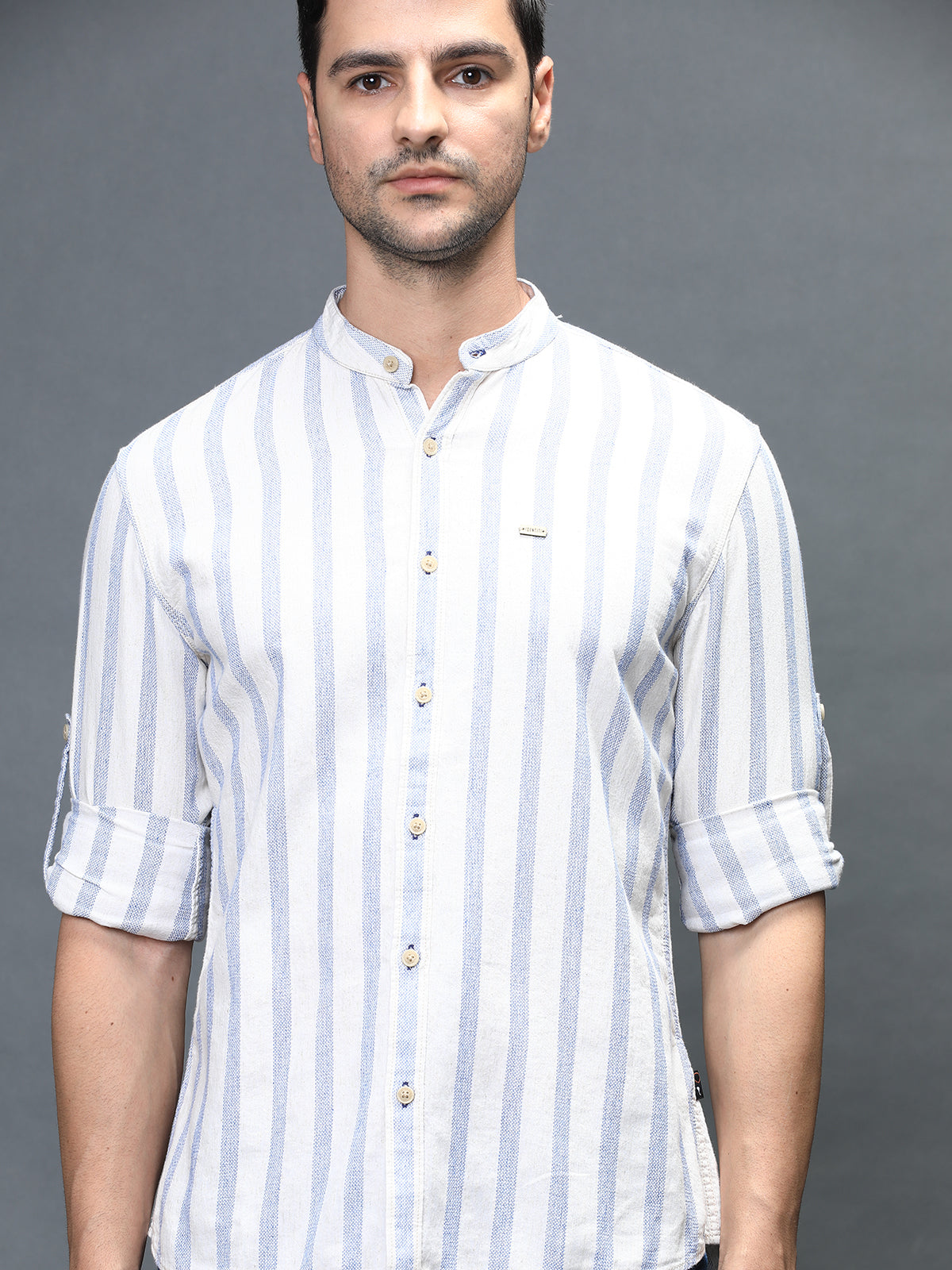 Men Stripe Shirt In Organic Cotton