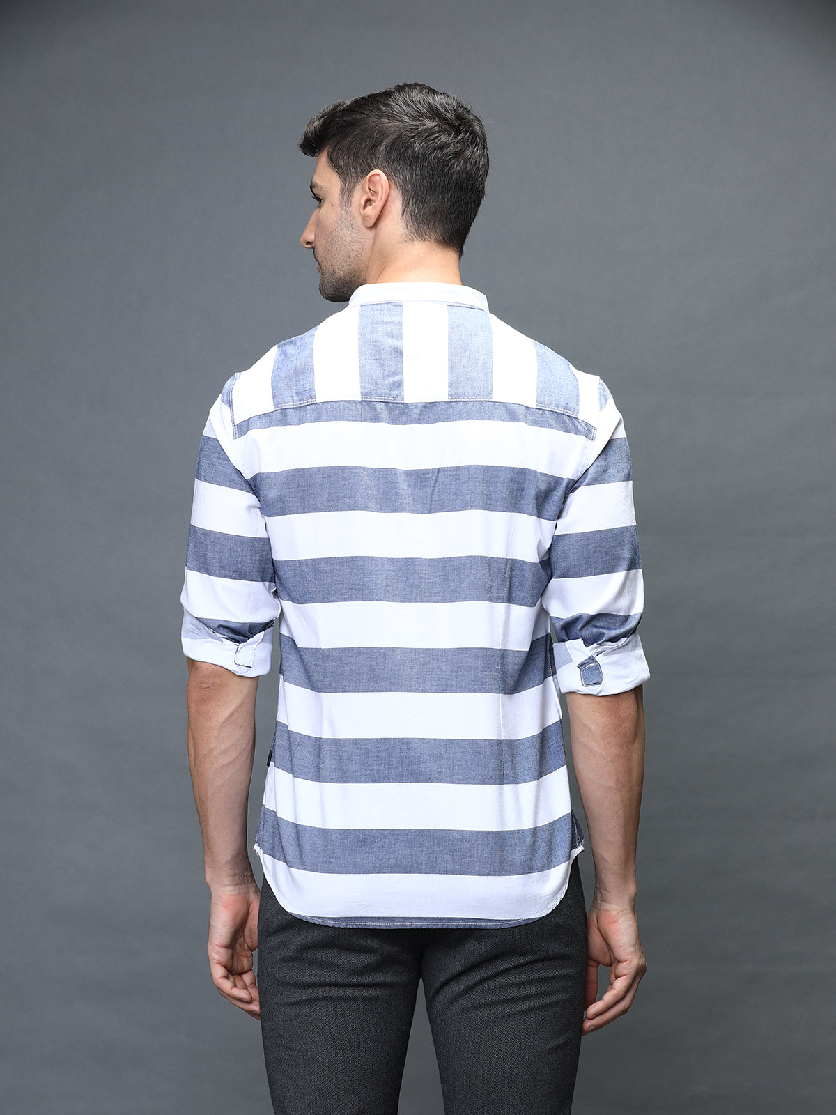 Men Engineered Stripe Shirt