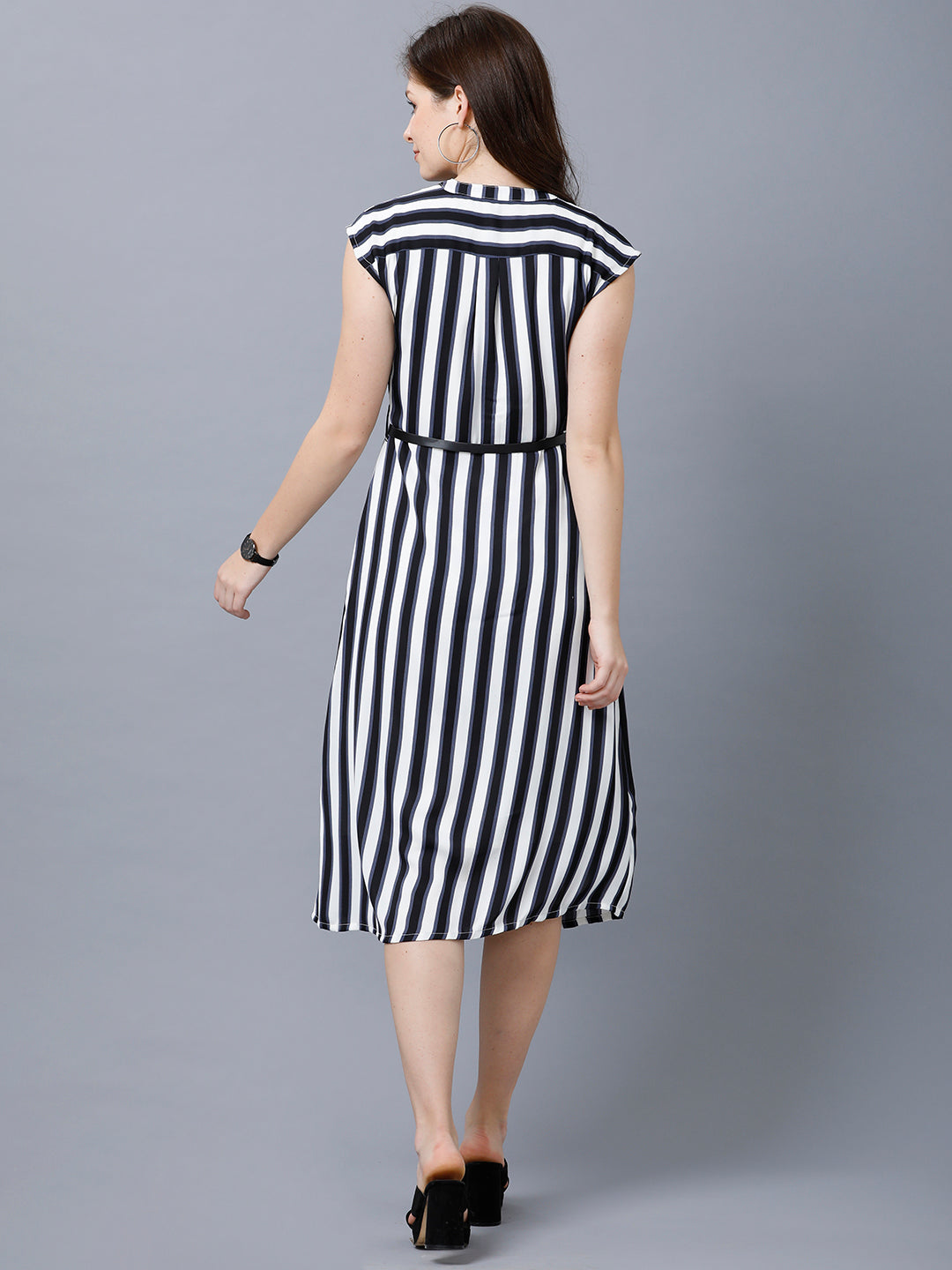 Identiti Stripe A-Line dress