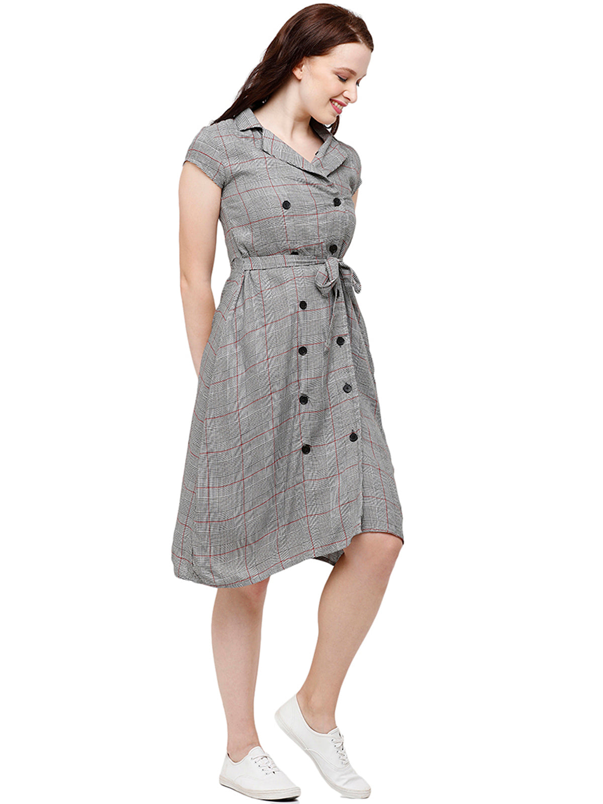 Identiti Women Checkered Dress